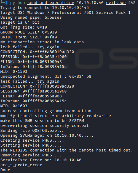Launch the Exploit Launch Exploit