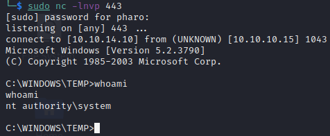 Getting SYSTEM Getting SYSTEM