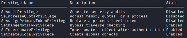 User Privileges User Privileges